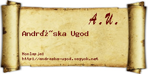 Andráska Ugod névjegykártya